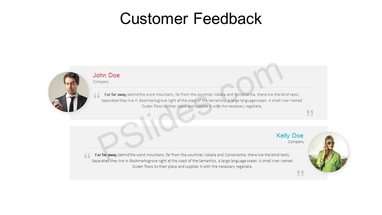 free customer feedback powerpoint template - pslides free customer feedback powerpoint template - pslides, Presentation templates