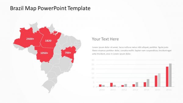 Brazil PowerPoint Map Slide 5