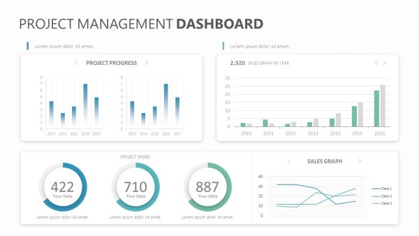 Project Management Dashboard Slide 1