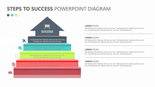 Steps to Success PowerPoint Diagram